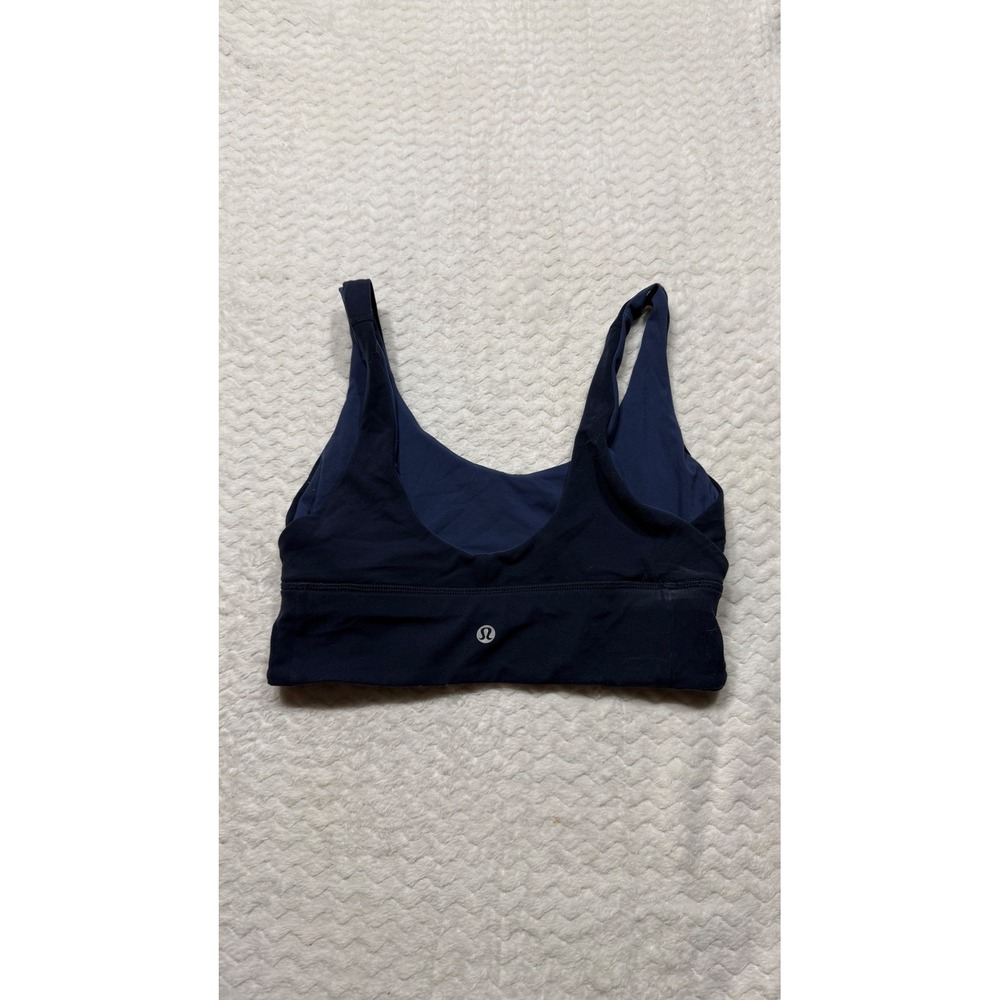 Lululemon Align Reversible Bra True Navy Iron Blue Nulu Yoga 6 LW2D48S
